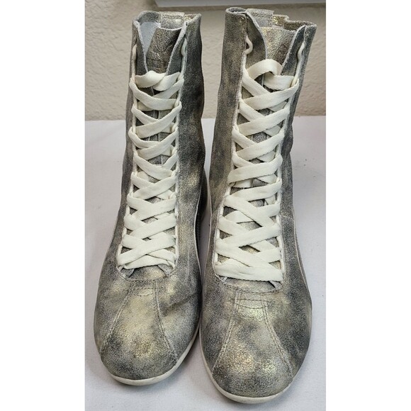 Puma Eskiva Womens Metallic Gold High Top Boxing Shoes Sneakers US 8 UK 5.5 - Picture 7 of 13